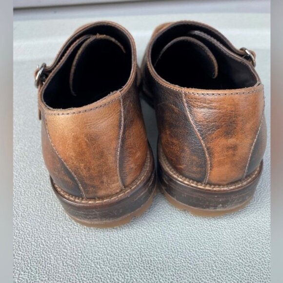 Barrats Double Monk Strap Leather Dress Shoes - Picture 2 of 10